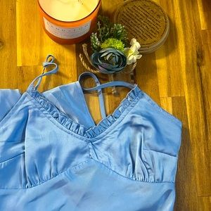 Japna slit satin dress